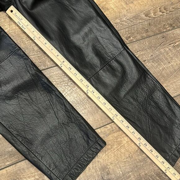 Express Women's High Waisted Leather Pants Black Size 7/8 - Picture 3 of 7